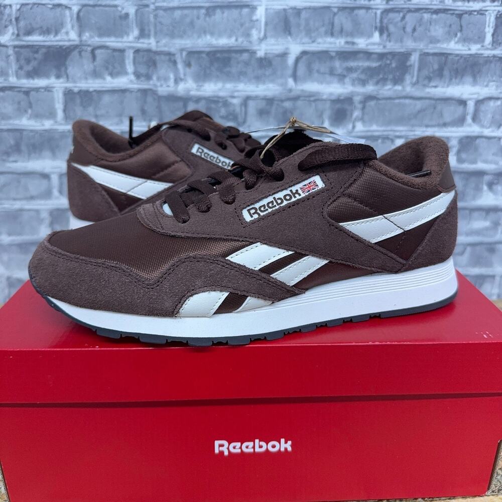Reebok Classic Nylon Brown Chalk Sneakers 100230536 Mens Size 7.5 New Rare